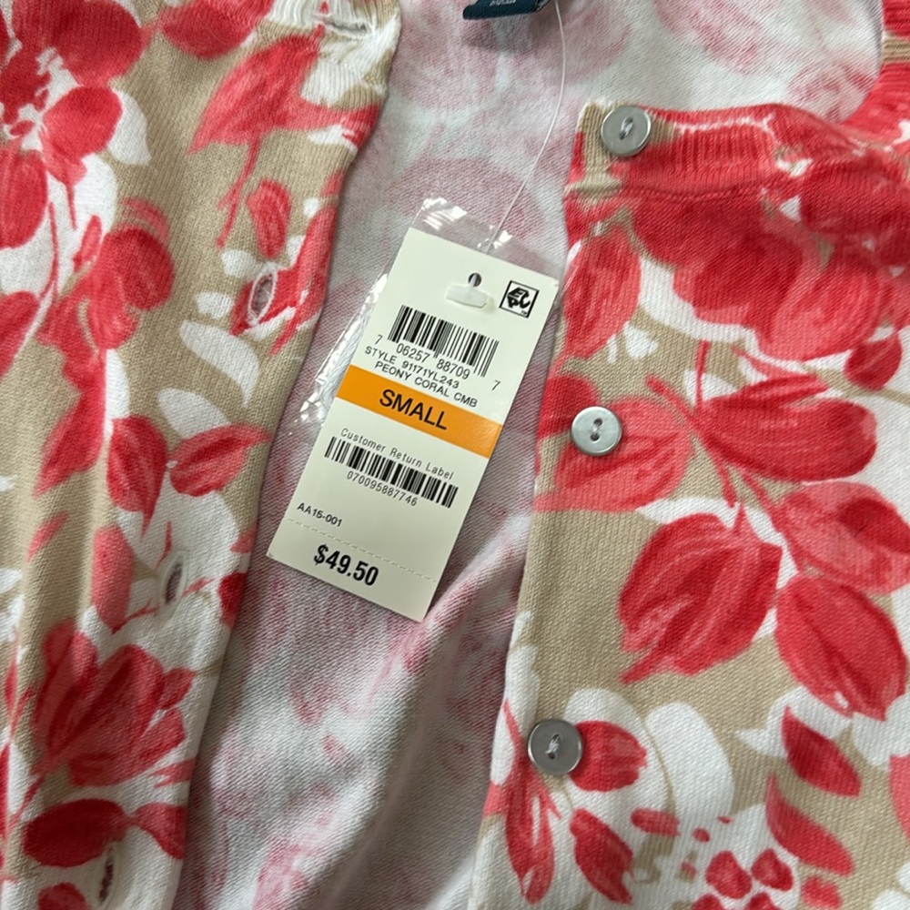 Karen Scott Cardigan - Size Small NWT - Picture 3 of 3